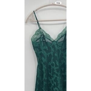 VTG Victorias Secret S Gold Label Babydoll Chemise Slip Maxi Dress Forest Fairy